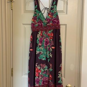 BEAUTIFUL Traci Reese Plenty purple floral cocktail dress